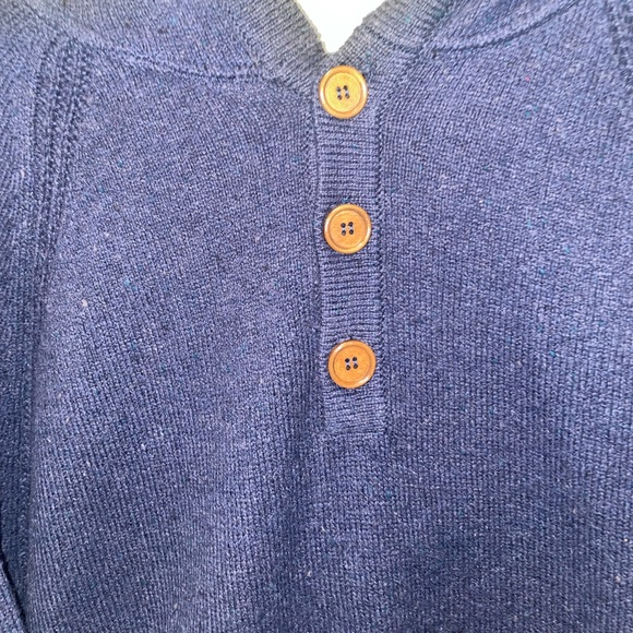 7Diamonds Shasta hooded Henley pullover sweater. Men’s large. - Picture 2 of 4